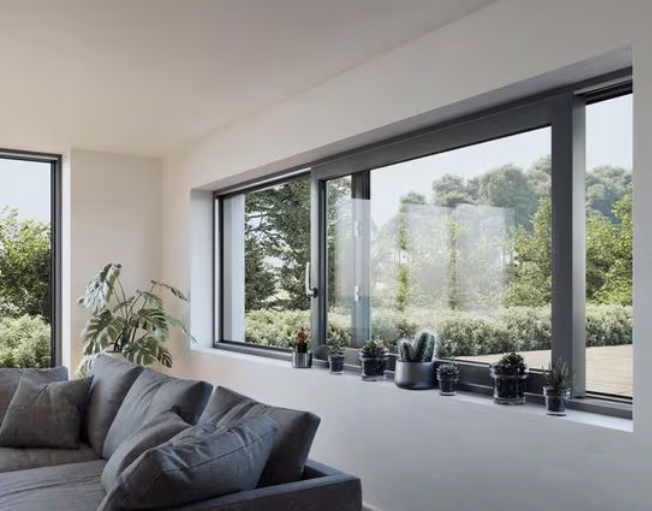 REHAU Fenster in einem modernen Wohnraum