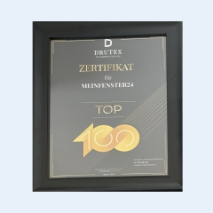 Zertifikat von Drutex das meinfenster24 Top 100 Handelspartner ist