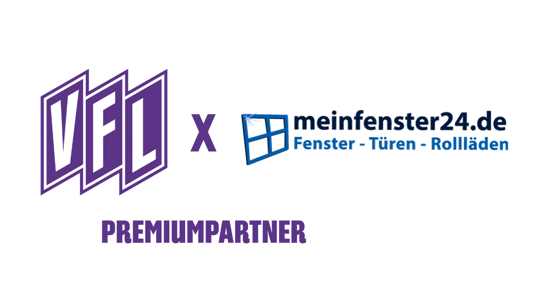 Logo der Premium-Partnerschaft zwischen dem VfL Osnabrück und meinfenster24.de